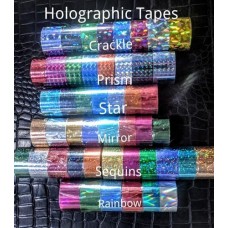 3D Multi Lens Holographic Silver Tapes